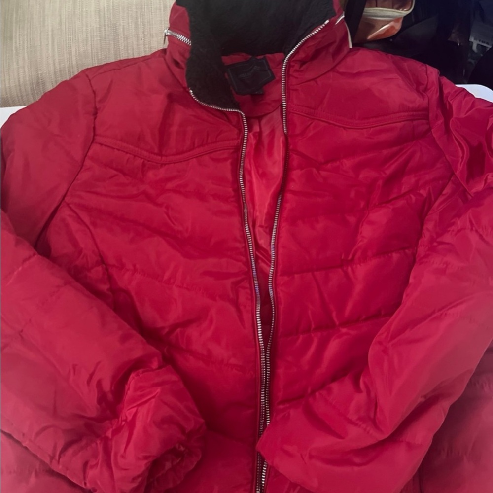 Red Puffer Jacket - Picture 2 of 2